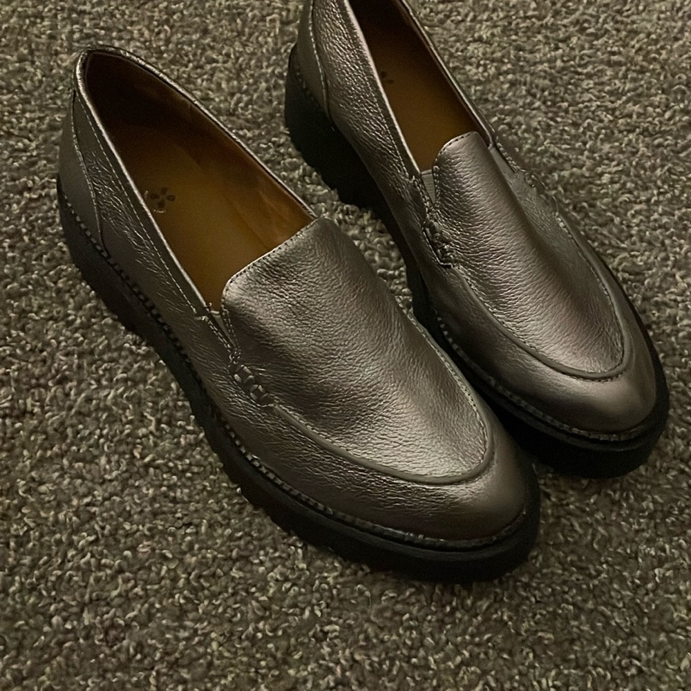 Grey Caslon pewter loafers size 8.5 - EUC